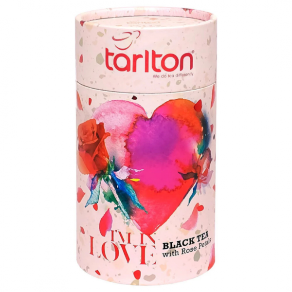 Black tea with ROSE PETALS, Tarlton LOVE, 100g