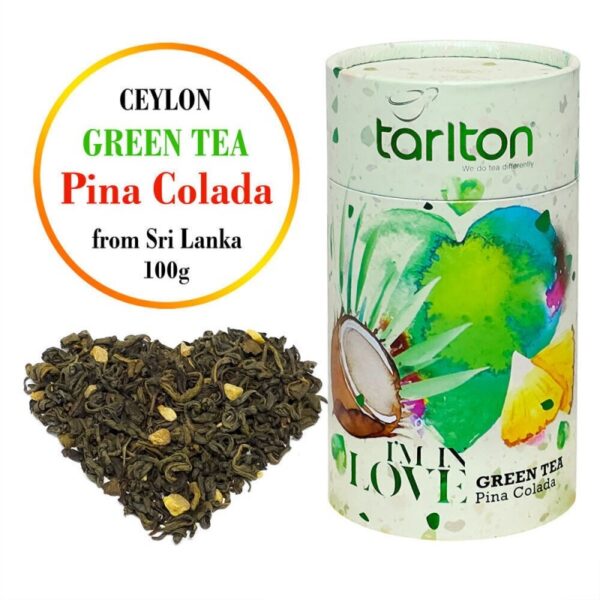 PINA COLADA green tea, Tarlton LOVE, 100g - Image 2